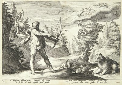 Arcas Ready to Kill His Mother by Hendrick Goltzius