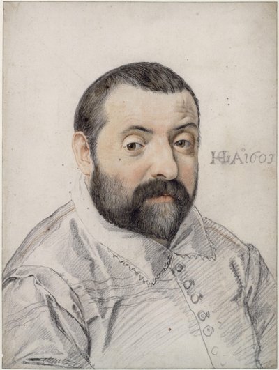 Portrait of Jacopo Palma il Giovane by Hendrick Goltzius