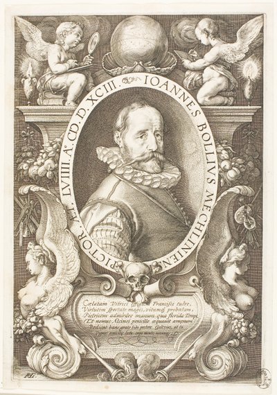 Hans Bol (1534-1593) Painter of Malines, from 1591 in Amsterdam by Hendrick Goltzius