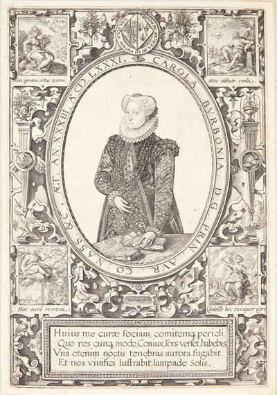 Charlotte of Bourbon by Hendrick Goltzius
