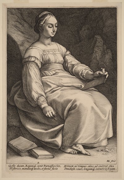 Clio by Hendrick Goltzius
