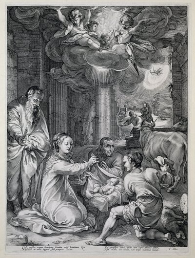 The Adoration of the Shepherds by Hendrick Goltzius
