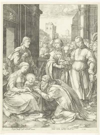 The Adoration of the Magi by Hendrick Goltzius