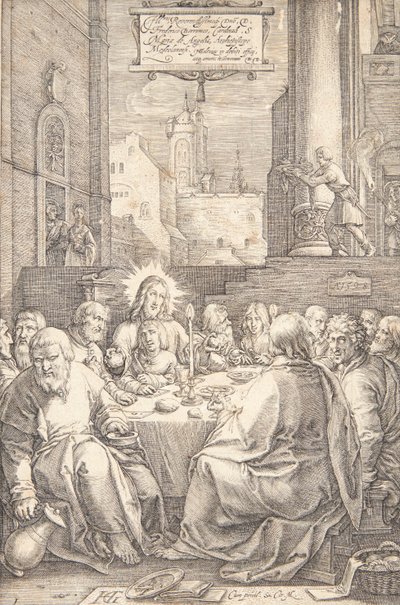 The Last Supper by Hendrick Goltzius
