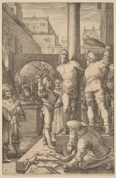 Flagellation of Christ by Hendrick Goltzius