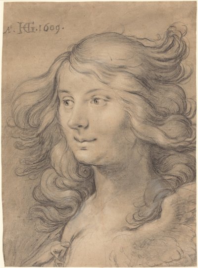 Head of a Siren by Hendrick Goltzius