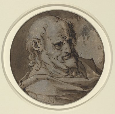 Head of an Apostle by Hendrick Goltzius
