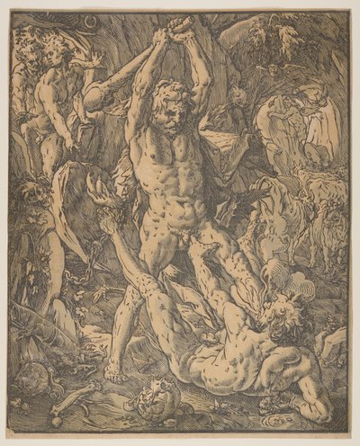 Hercules and Cacus by Hendrick Goltzius