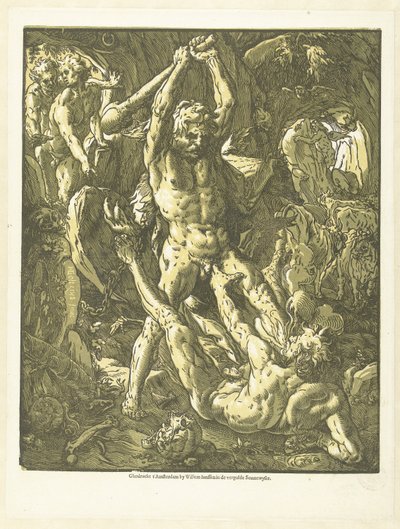 Hercules and Cacus by Hendrick Goltzius