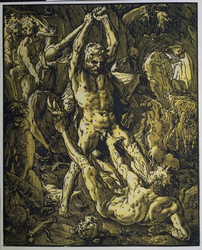 Hercules and Cacus by Hendrick Goltzius