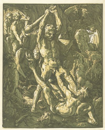 Hercules and Cacus by Hendrick Goltzius