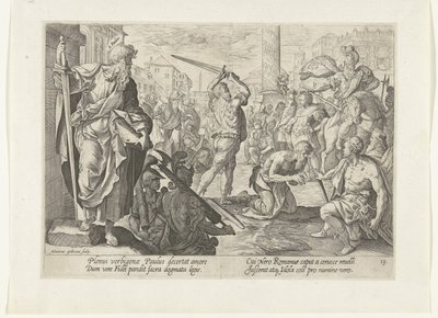 The Martyrdom of Paul The Martyrdom of (Christ and?) the Apostles (series title) by Hendrick Goltzius