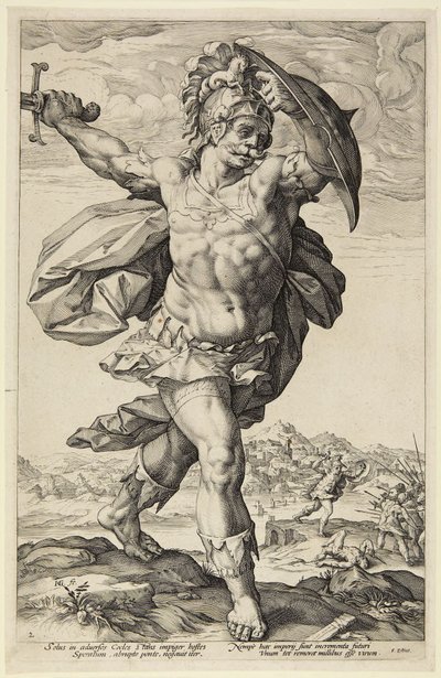 Horatius Cocles by Hendrick Goltzius