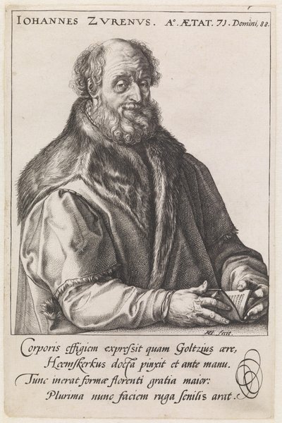 Johannes Zurenus (1517-1591) by Hendrick Goltzius