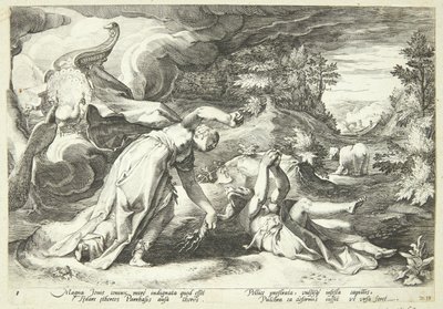 Juno Transforms Callisto into a Bear by Hendrick Goltzius