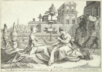 Juno in Disguise as Beroë Warns Semele by Hendrick Goltzius