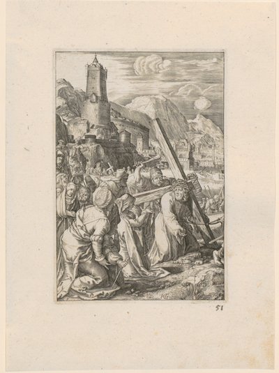 Carrying of the Cross, Plate 9 of the Series 