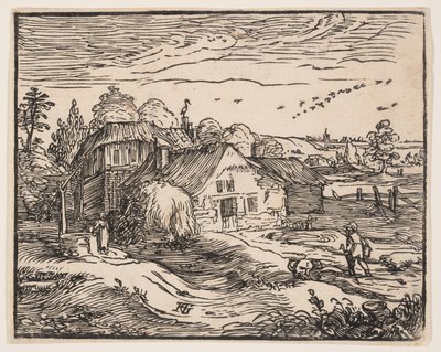 Landscape with a Farmhouse by Hendrick Goltzius