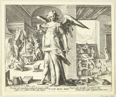 The Doctor as an Angel by Hendrick Goltzius