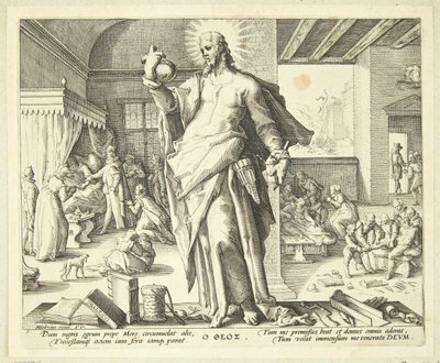 The Doctor as God by Hendrick Goltzius