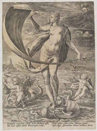 Fortune (Instabili tumidum veluti ...) by Hendrick Goltzius