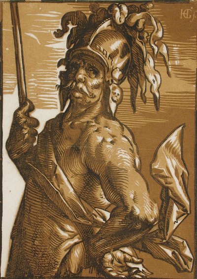 Mars (half-length) by Hendrick Goltzius