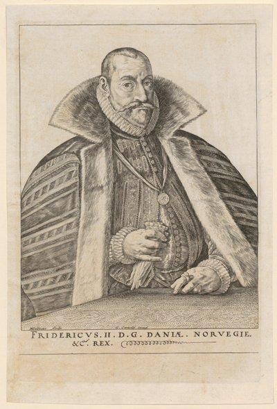 Portrait of Frederick II, King of Denmark and Norway by Hendrick Goltzius