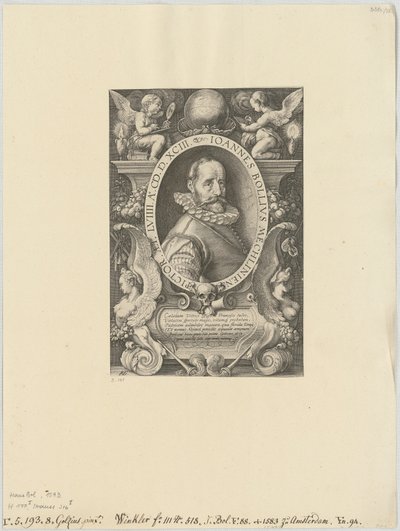 Portrait of Hans Bol by Hendrick Goltzius