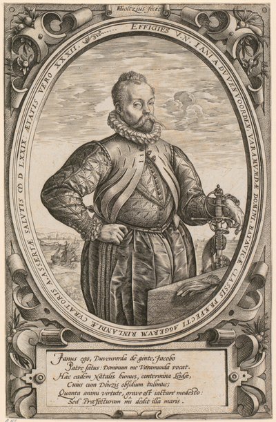 Portrait of Jan [Johann] van Duvenvoorde by Hendrick Goltzius