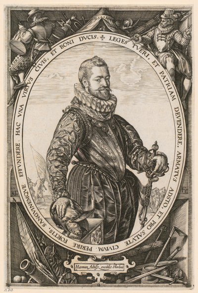 Portrait of Jaques de la Faille by Hendrick Goltzius
