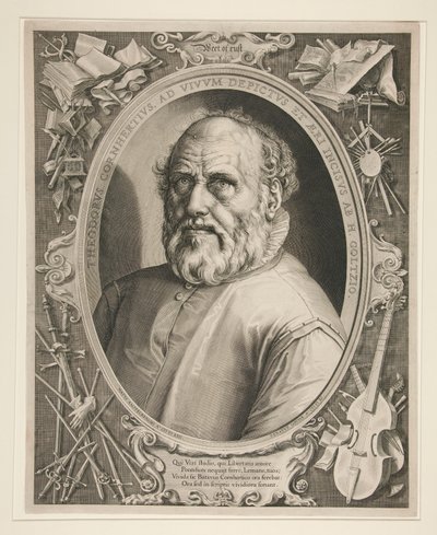 Portrait of Dirck Volckertszoon Coornhert (1522-1590) by Hendrick Goltzius