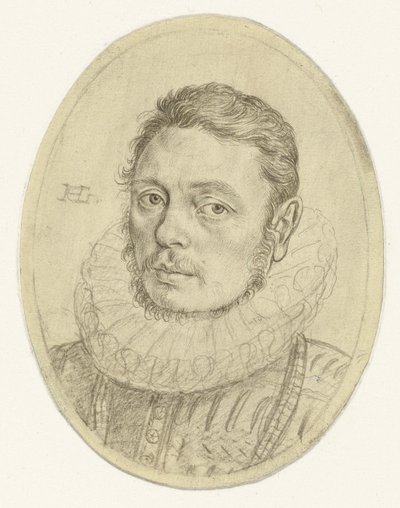 Portrait of Pieter Dircksz. Hasselaer (?) by Hendrick Goltzius