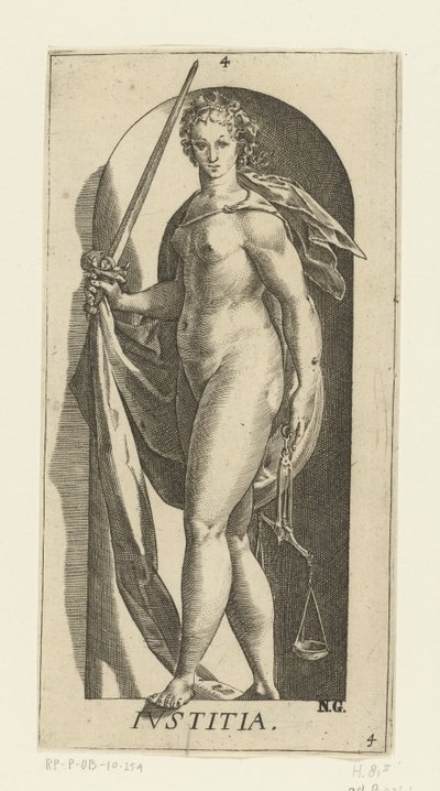 Justice (The Seven Virtues) by Hendrick Goltzius