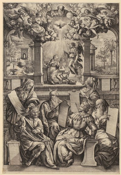 Six Prophets of the Annunciation by Hendrick Goltzius