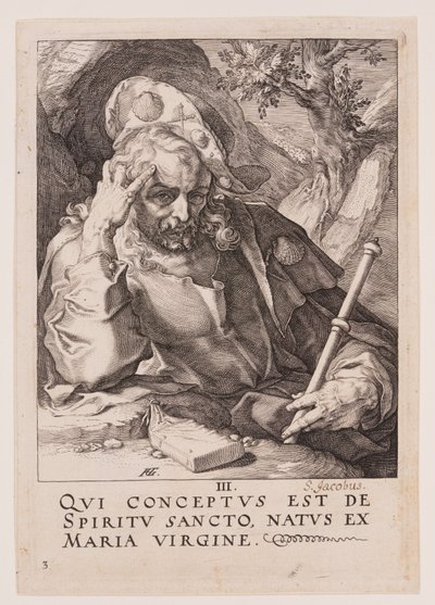 St James the Great, from Christ, the Apostles and St Paul with the Creed by Hendrick Goltzius