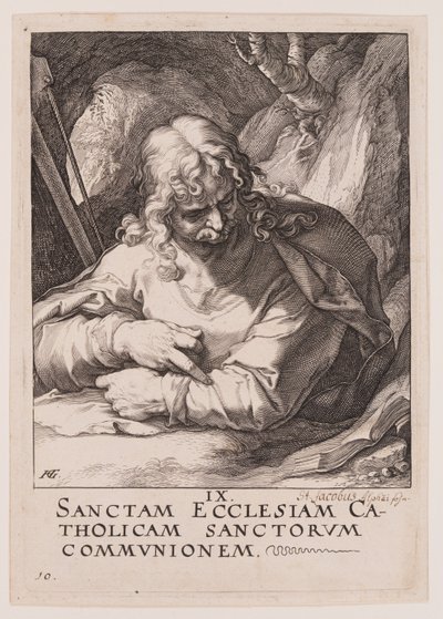 St James the Less, from Christ, the Apostles and St Paul with the Creed by Hendrick Goltzius
