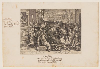 St Paul Bitten by the Viper, from The Acts of the Apostles by Hendrick Goltzius