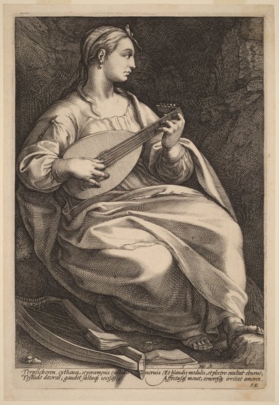 Terpsichore by Hendrick Goltzius