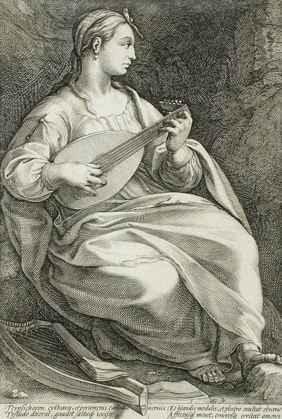 Terpsichore by Hendrick Goltzius