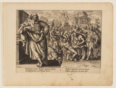 The Martyrdom of St Bartholomew, from The Martyrdom of Christ and the Apostles by Hendrick Goltzius