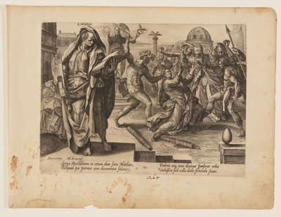 The Martyrdom of St Matthias, from The Martyrdom of Christ and the Apostles by Hendrick Goltzius