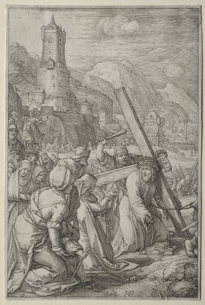The Passion: Christ Carrying the Cross by Hendrick Goltzius