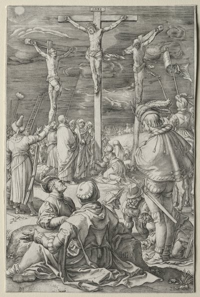 The Passion: Christ of the Cross between the Two Thieves by Hendrick Goltzius
