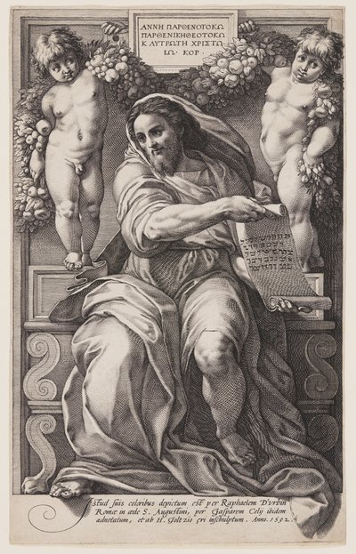 The Prophet Isaiah by Hendrick Goltzius