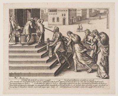Unequal Justice, plate 4 from The Abuses of The Law by Hendrick Goltzius