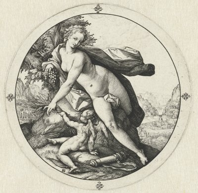 Venus and Cupid by Hendrick Goltzius