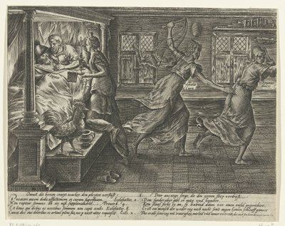 Who Litigates Has Sleepless Nights (Abuse of Litigation) by Hendrick Goltzius
