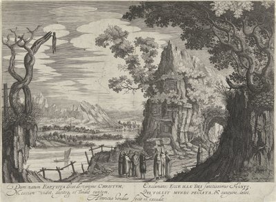 John the Baptist Identifies Christ as the Lamb of God by Hendrick Hondius (I)