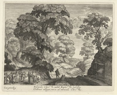 Landscape with the Healing of the Blind by Hendrick Hondius (I)