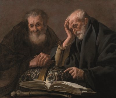 Democritus and Heraclitus, c. 1619-20 by Hendrick Jansz Terbrugghen
